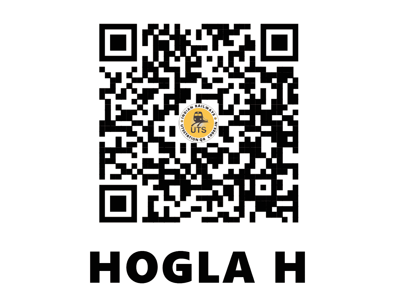 UTS QR Code for HOGLA H - HGA - ER (WEST BENGAL)